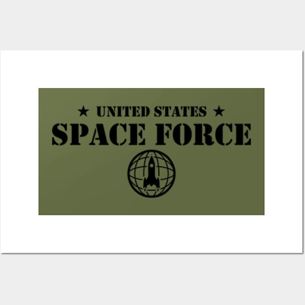 United States Space Force Wall Art by deadright